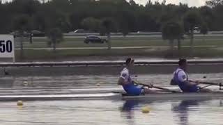 World Rowing Championships 2017. Matteo Lodo, Giuseppe Vicino, M2- ITA, замедленная съемка финиша