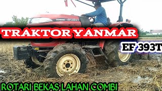 traktor sawah roda 4 yanmar ef 393t‼rotari sawah bekas combi