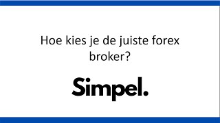 Hoe kies je de beste forex broker? - Forex trading broker