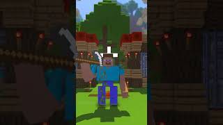 Steve + Iron golem = ???   #shorts #minecraft