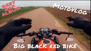 Riding on my Big Black Red Bike I Motovlog