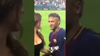 Neymar Jr. flirting with Amanda Carny 😘 #shorts #naymar #football