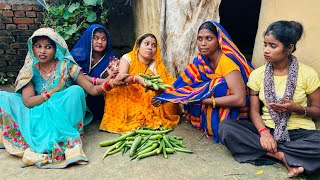 चतुरी चाची, देखिये सब्जी बेचकर पड़ोसी बहू से मांगती रोज साग- सब्जी।|Devar Bhauji Priti Singh Comedy