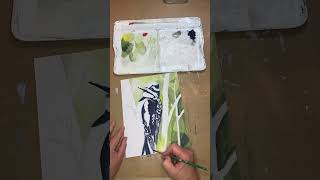 Painting a Yellow Bellied Sapsucker as Part of My 100 Day Project