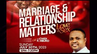 Marriage and Relationship Matters hosted by the Youth Ministry of Higher Realm Church International