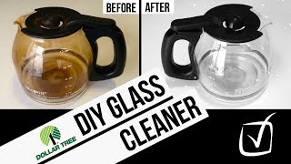 DIY GLASS CLEANER // Dollar Tree Cleaning Hack // How To Clean Foggy Glass