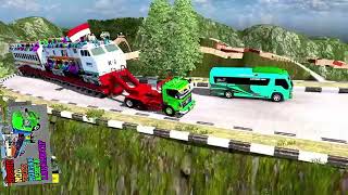 Truck Lokomotif Bawa Kereta Api Melewati Jalur Extrim GamePlay #15