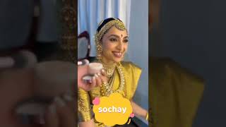 #sobhitadhulipala  getting ready to her wedding