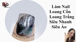 Bí Quyết   Làm Nail Loang Cồn Loang Trắng Siêu Nhanh Siêu Ảo