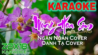 Karaoke MỘNG HOA SIM - Ngân Ngân Cover