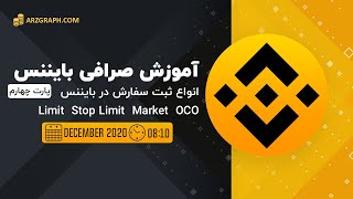 آموزش انواع سفارش در صرافی بایننس پارت چهارم