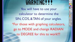 Chapter C, Video #1 - Introduction to Trigonometric Ratios