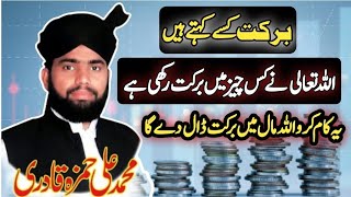 Barkat Kaise Kehte Hain | Muhammad Ali Hamza Qadri | Barkat Ka Bayan