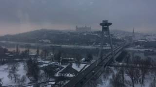 Ice floating on Danube