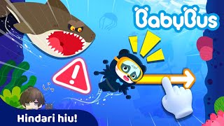 BAYI PANDA MEMANCING IKAN DILAUT KETEMU HIU MEGALODON PENGUASA LAUTAN - MANCING MANIA BARENG BABYBUS