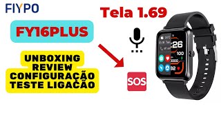 FY16Plus Smartwatch de Alta Qualidade Review Completo - Unboxing Configuração - veja: