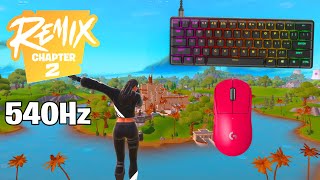 SteelSeries Apex Pro Mini ASMR 🤩 Solo Gameplay 🥇 Satisfying Keyboard Fortnite 240 FPS 4K