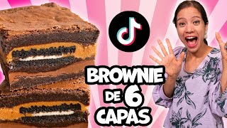 PROBANDO EL BROWNIE DE 6 CAPAS DE TIK TOK ¿SALDRÁ? - LaCooquette