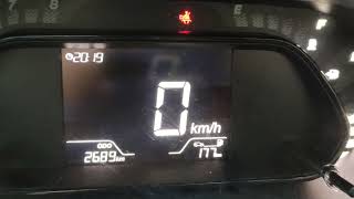 Tata Tiago Petrol fuel efficiency in dashboard meter