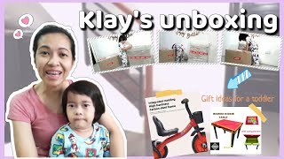 Klay's unboxing | Gift ideas for toddlers from Shopee | Janice Pallarca