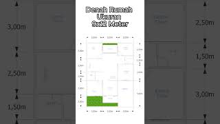 Denah Rumah Di Lahan Ukuran 9x12 Meter  #denahrumah #rumah #desianrumah