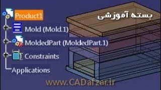 بسته آموزش طراحی قالب-Core&Cavity,Mold Tooling|کدافزار