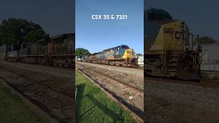 Before & After Rebuilding - Rough Looking CSX 35 Leads CSX 7251 #csx @CameraBryan #generalelectric