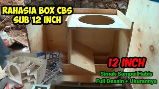 Cara Membuat Box Subwoofer 12 inch || Box Spaeker Cbs