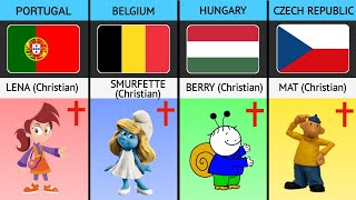 CARTOON CHARACTERS RELIGION FROM DIFFERENT COUNTRIES | World Fact