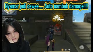 NYAMAR JADI CEWE PAKE LAGU TIKTOK VIRAL!!! AUTO NAMBAH DAMAGE.... Garena free fire Indonesia