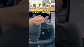 Yolk Steering Wheel tech is amazing!! #tesla #models #tech #indian #usa #sports #steering #plaid