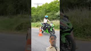 Girl vs Kawasaki Ninja super challenge #ninja #kawasakininja #ninjasquad #ninjalife