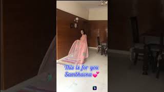 Qurky embroidered organza saree/To order these sarees 9810207913#SambhavnaSeth#myngels#shortvideo