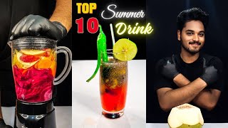 Top 10 Refreshing summer drinks ISummer Drink | S.I.A {Super IndianAsmr} #shots