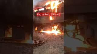 Rail Engine got fire #railways  #BHOPAL #Samarkhedi