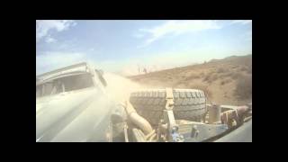 BajaLite- R  V8 BITD Vegas to Reno V2R Desert Race Nerf Wreck GoPro 2012 Off Road Crash