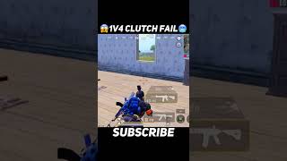 😱1v4 Clutch Fail🥶Wait For End🔥 #iphonexr #shorts #short #shortsvideo #bgmi #pubgmobile #mrassault