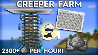 Easiest Creeper Farm In Minecraft 1.20 ❤️‍🔥