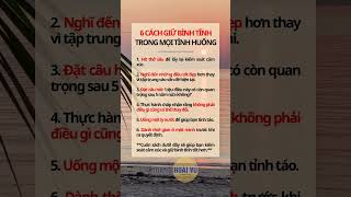 6 cách giữ bình tĩnh trong mọi tình huống #thv #tranghoaivu #phattrienbanthan #vubasic #shorts