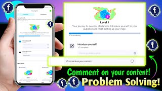 Introduce yourself | Comment on your content facebook page | problem solving?