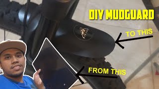 HOW TO MAKE A MUDGUARD FOR YOUR MTB | DIY MUDGUARD