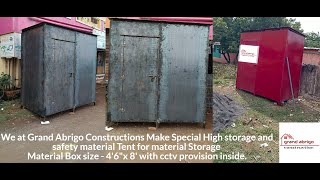 Civil Material Container storage better than hut