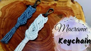 Easy Macrame Keychain Tutorial | DIY macrame Keychain for beginners