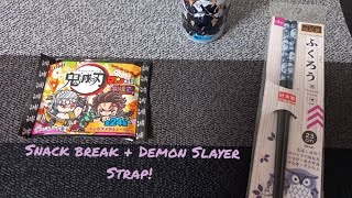 Demon Slayer Wafer Snack and Strap + Tokyo Revengers Milk Coffee and Kawaii Notebooks