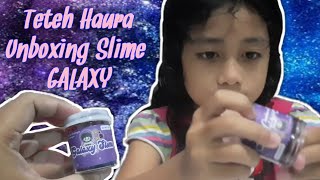 Unboxing slime Galaxy