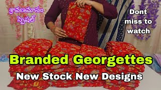 Branded Georgette Sarees💕#onlineshopping #fancysarees #branded #georgette #partywear #newstock ##