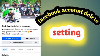 facebook delete account