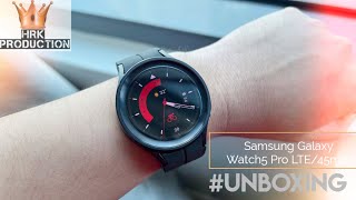 Samsung Galaxy Watch5 Pro LTE/45mm/Black/Sport Band/Black #Unboxing