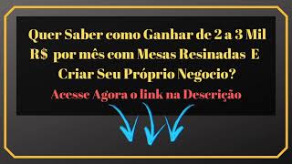 → Hacer una mesa de resina - ¿Quiere aprender a hacer mesas de resina? Link en la descripcion