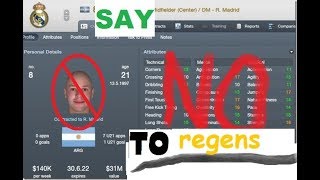 How to play without regens in Football Manager  - tutorial